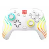 Belaidis RGB žaidimų valdiklis Turtle Beach Afterglow Wave baltas, skirtas Nintendo Switch 2, Bluetooth/USB-C, įmontuota baterija 20 val., 3 m laidas
