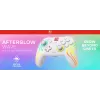 Belaidis RGB žaidimų valdiklis Turtle Beach Afterglow Wave baltas, skirtas Nintendo Switch 2, Bluetooth/USB-C, įmontuota baterija 20 val., 3 m laidas