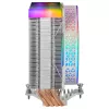 Mars Gaming MCPU-VR White CPU Heatsink Dual Infinity Mirror ARGB 4 HCT Heatpipes 180W TDP Ultra-quiet PWM 12cm Fan