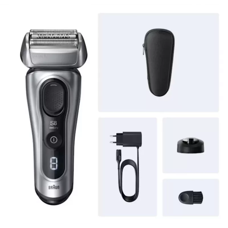 Elektrinis barzdaskutė BRAUN Series 8 8617S Wet&Dry SensoAdapt — folijinė barzdaskutė, belaidė, įkraunama