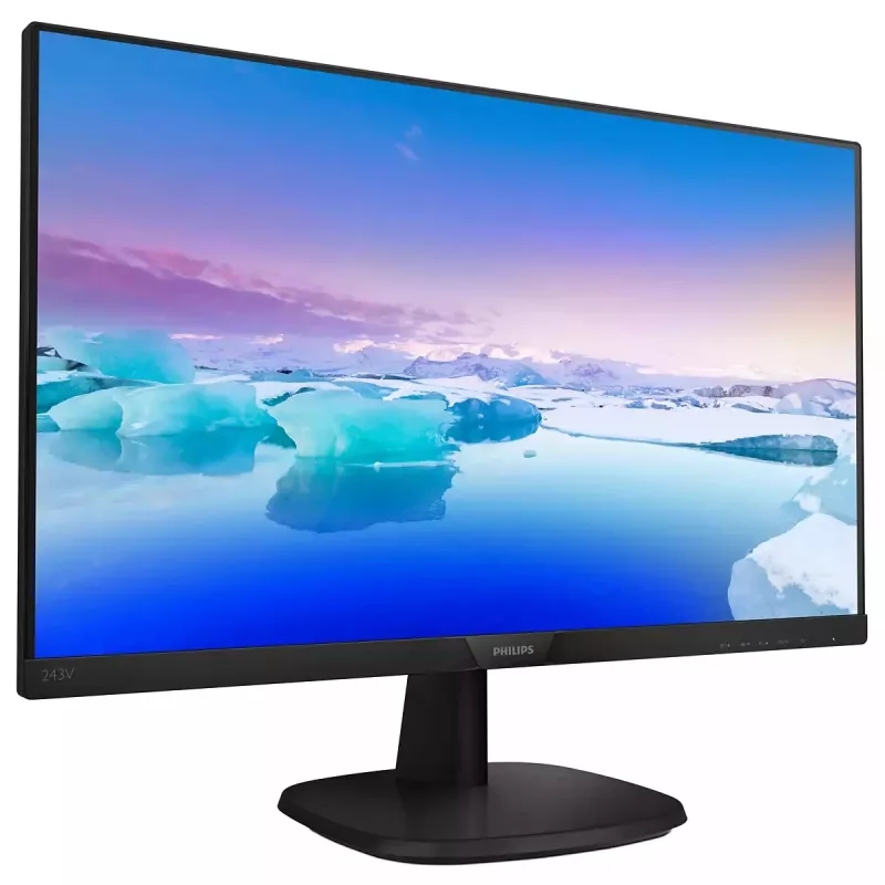 Philips V Line Full HD LCD monitor 243V7QDAB/00, 60,5 cm (23,8 col.), 1920 x 1080 pikselių, Full HD, LED, 4 ms, juodas