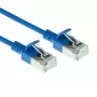 ACT Blue 1.5 meter LSZH U/FTP CAT6A duomenų centro plonas komutacinis kabelis su nesikabinančiomis RJ45 jungtimis