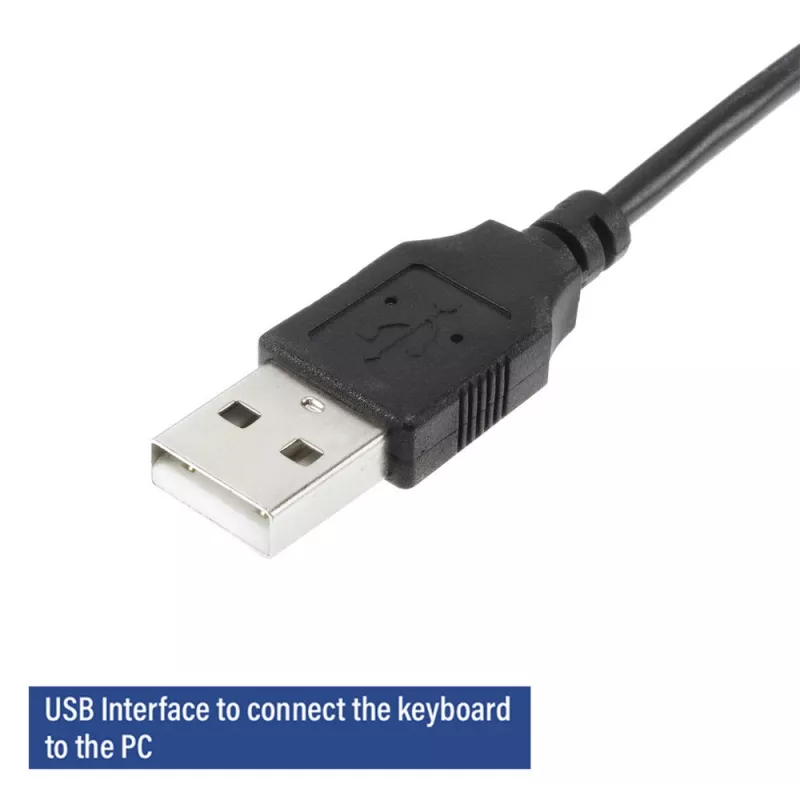 ACT verslo klaviatūra USB (Qwerty/US išdėstymas), pilno dydžio (100%), laidinė, USB, membraninė, QWERTY, juoda