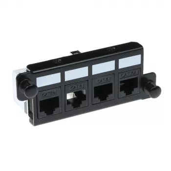 Adapteris ACT FA2057 4 keystone UTP, juodas