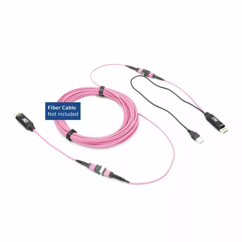 ACT DisplayPort į MTP/MPO adapterių rinkinys, skirtas pratęsti DisplayPort ryšį iki 8K@60Hz