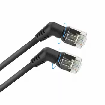Tinklo kabelis ACT DD1902 Cat6 U/FTP (STP) 2 m RJ-45 į RJ-45 juodas