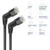 ACT DD1951 Cat6 U/FTP (STP) tinklo kabelis juodas 1,5 m su RJ-45 jungtimis, auksuotais kontaktais