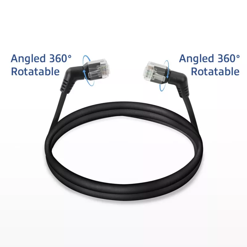 ACT DD1951 Cat6 U/FTP (STP) tinklo kabelis juodas 1,5 m su RJ-45 jungtimis, auksuotais kontaktais