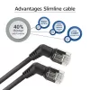 ACT DD1951 Cat6 U/FTP (STP) tinklo kabelis juodas 1,5 m su RJ-45 jungtimis, auksuotais kontaktais