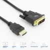 ACT AK3736 vaizdo kabelio adapteris 3 m HDMI Type A (Standard) DVI-D juoda