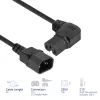 ACT maitinimo laidas C14 į kampinį C15 IEC60320 juodas 2 m H05RN-F 10 A 250 V