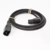 ACT maitinimo laidas C14 į kampinį C15 IEC60320 juodas 2 m H05RN-F 10 A 250 V