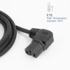 ACT maitinimo laidas C14 į kampinį C15 IEC60320 juodas 2 m H05RN-F 10 A 250 V