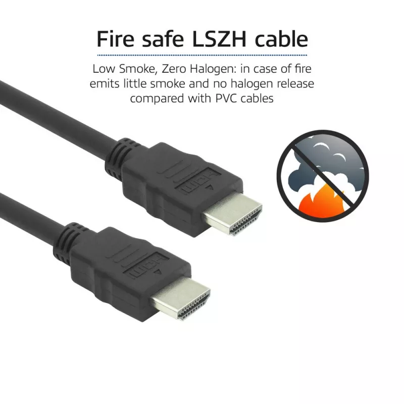 HDMI laidas ACT AK3872, HDMI Type A kištukas–kištukas, 1,5 m, HDMI 2.0, 18 Gbit/s, ARC, auksuoti kontaktai, juodas