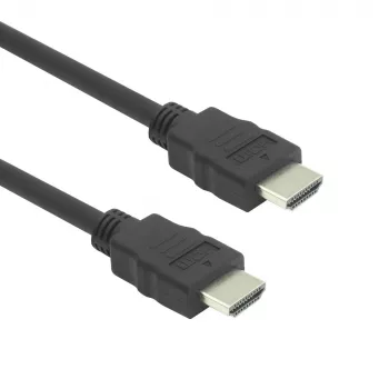 HDMI laidas ACT AK3877 — 10 m, HDMI Type A kištukas į kištuką, HDMI 2.0, 18 Gbit/s, ARC, auksuoti kontaktai, juodas