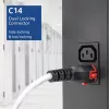 ACT maitinimo laidas C14 IEC Lock+ Dual Locking - C15 IEC Lock+ baltas 3 m, PC3879