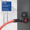 ACT maitinimo laidas C14 IEC Lock+ Dual Locking - C15 IEC Lock+ raudonas, 1 m, PC3869