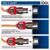 ACT maitinimo laidas C14 IEC Lock+ Dual Locking - C15 IEC Lock+ raudonas 2 m, PC3873