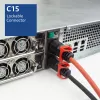 ACT maitinimo laidas C14 IEC Lock+ Dual Locking - C15 IEC Lock+ raudonas 2 m, PC3873