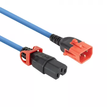 ACT maitinimo laidas C14 IEC Lock+ Dual Locking - C15 IEC Lock+ mėlynas 2 m, PC3874