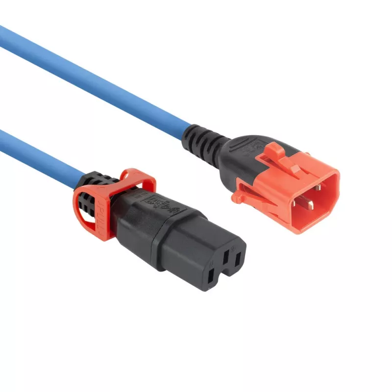 ACT maitinimo laidas C14 IEC Lock+ Dual Locking - C15 IEC Lock+ mėlynas 3 m, PC3878