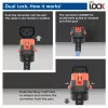 ACT maitinimo laidas C14 IEC Lock+ Dual Locking - C15 IEC Lock+ mėlynas 3 m, PC3878