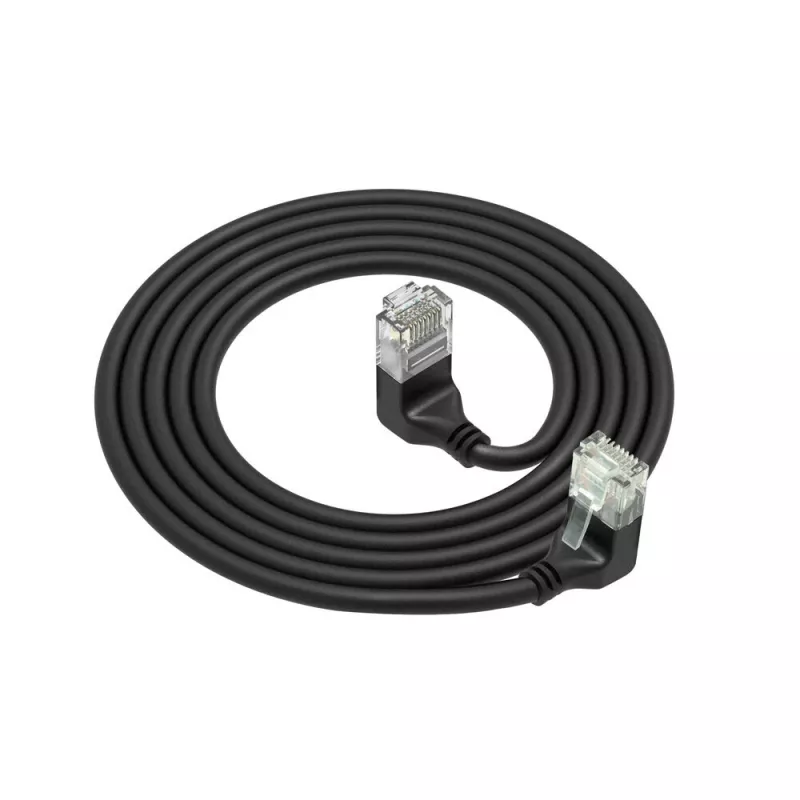 ACT tinklo kabelis DD7900 Cat6a U/UTP sujungimo kabelis 0,5 m RJ-45 juodas