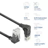 Tinklo kabelis ACT DD7952 Cat6a U/UTP juodas 0,25 m su RJ-45 jungtimis, paauksuotais kontaktais