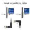 Tinklo kabelis ACT DD7952 Cat6a U/UTP juodas 0,25 m su RJ-45 jungtimis, paauksuotais kontaktais
