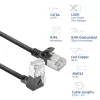 Tinklo kabelis ACT DA4902 Cat6a U/FTP (STP) 2 m, RJ-45 į RJ-45, paauksuoti kontaktai, juodas