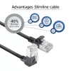 ACT DA4951 Cat6a U/FTP (STP) tinklo kabelis 1,5 m, RJ-45 į RJ-45, juodas, paauksuoti kontaktai