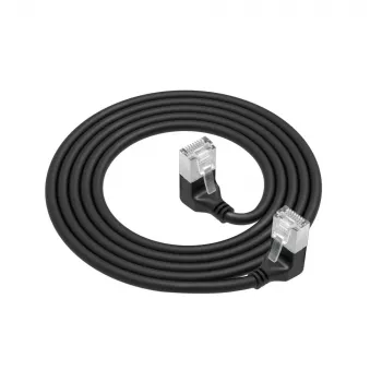 Tinklo kabelis ACT DA5905 Cat6a U/FTP (STP) RJ-45 į RJ-45 5 m juodas