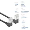ACT DA6930 Cat6a U/FTP (STP) tinklo kabelis 0,15 m, RJ-45 į RJ-45, auksuoti kontaktai, juodas