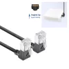 ACT DA6930 Cat6a U/FTP (STP) tinklo kabelis 0,15 m, RJ-45 į RJ-45, auksuoti kontaktai, juodas