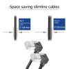 ACT DA6930 Cat6a U/FTP (STP) tinklo kabelis 0,15 m, RJ-45 į RJ-45, auksuoti kontaktai, juodas