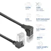 Tinklo kabelis ACT DA7900 Cat6a U/FTP (STP) Juodas 0,5 m su RJ-45 jungtimis, auksuotais kontaktais
