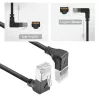 Tinklo kabelis ACT DA7903 Cat6a U/STP juodas, 3 m, RJ-45 į RJ-45, paauksuoti kontaktai