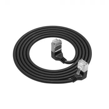 ACT tinklo kabelis Cat6a U/FTP (STP) RJ-45–RJ-45 1,5 m Juodas DA7951