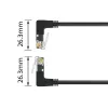 Tinklo kabelis ACT DA7952 Cat6a U/FTP (STP) juodas 0,25 m su RJ-45 jungtimis, paauksuotais kontaktais