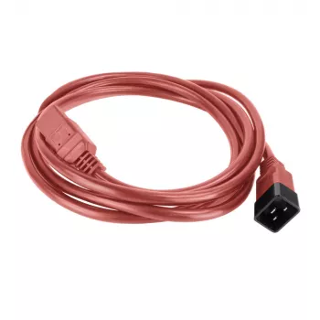 ACT maitinimo laidas C20–C21 IEC60320 raudonas 2,5 m, 16 A 250 V