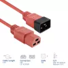 ACT maitinimo laidas C20–C21 IEC60320 raudonas 2,5 m, 16 A 250 V