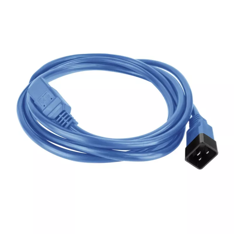 Maitinimo laidas ACT C20–C21 IEC60320 mėlynas 16A 250V 2,5 m