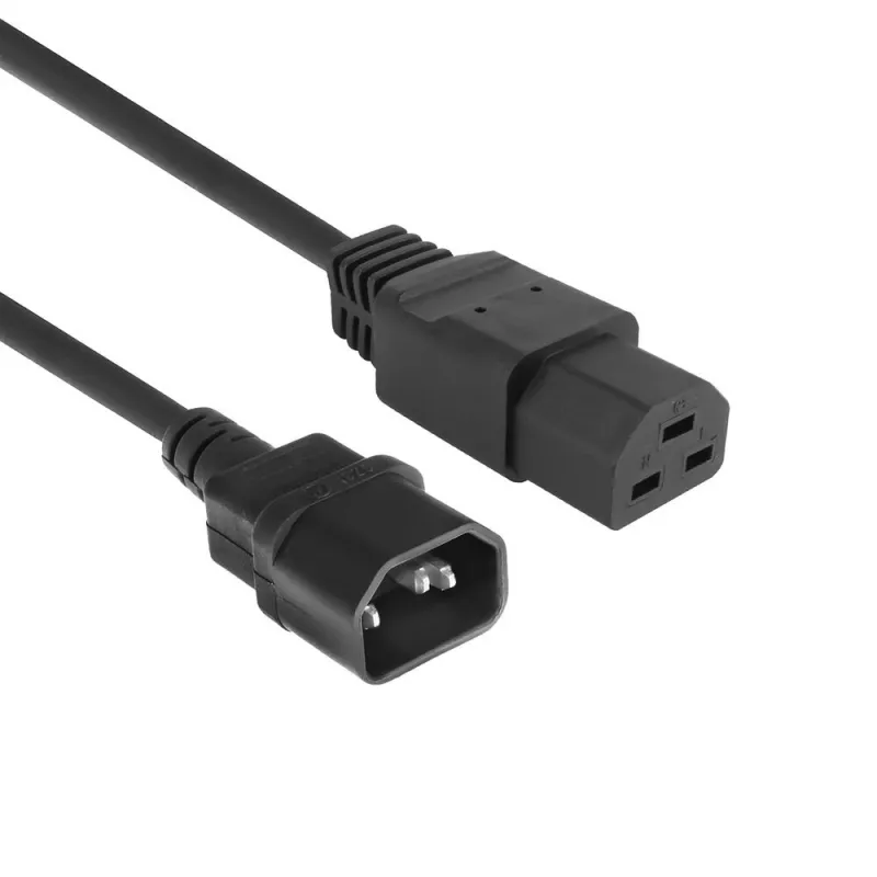 Maitinimo laidas ACT C14 į C21 IEC60320 juodas 1,5 m, 250 V 10 A