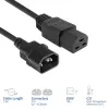 Maitinimo laidas ACT C14 į C21 IEC60320 juodas 1,5 m, 250 V 10 A