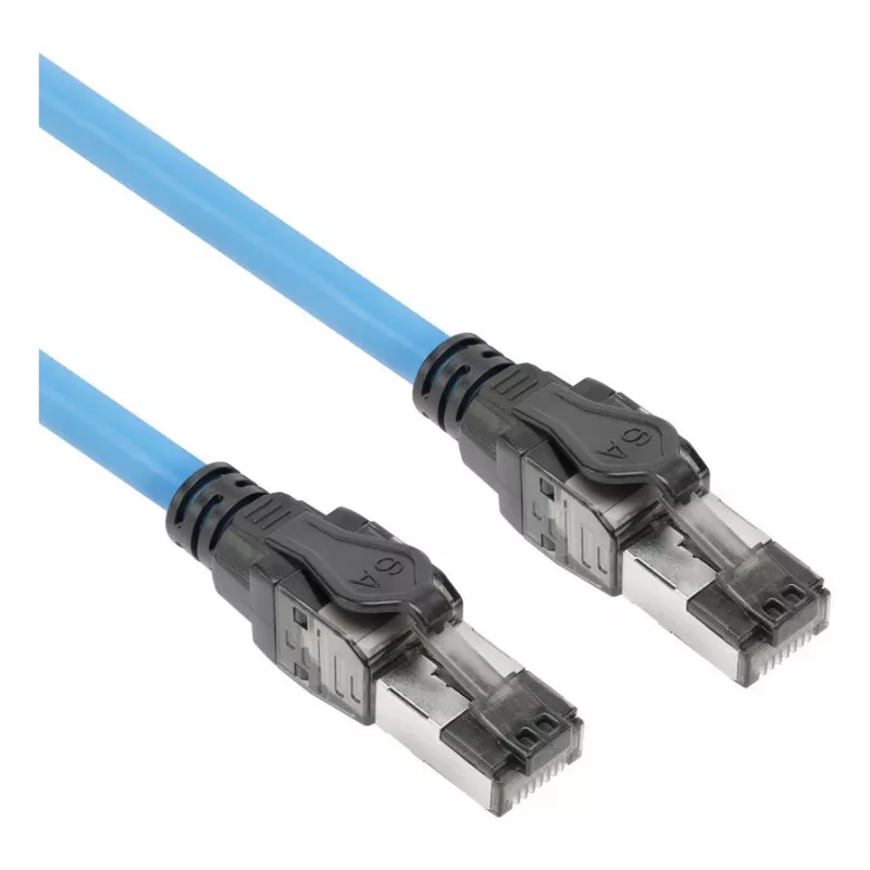 ACT 85 m S/FTP CAT6A B2ca PoE++ 100W vientisas surenkamasis instaliacinis kabelis, RJ45 kištukas – kištukas