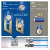 ACT Blue 80 m S/FTP CAT6A B2ca PoE++ 100W vientisas gamykliškai užbaigtas instaliacinis kabelis, RJ45 kištukas – lizdas