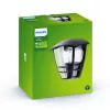 Philips myGarden Creek sieninis šviestuvas 60W E27 be lemputės, lauko sieninis apšvietimas, juoda, metalinė, IP44, sodas, terasa, II