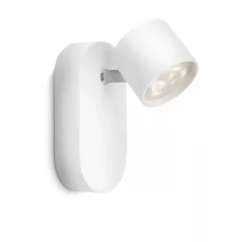 Lubinis/sieninis prožektorius Philips myLiving Star 6,5 W LED, 1 lemputė, 2700 K, IP20, baltas