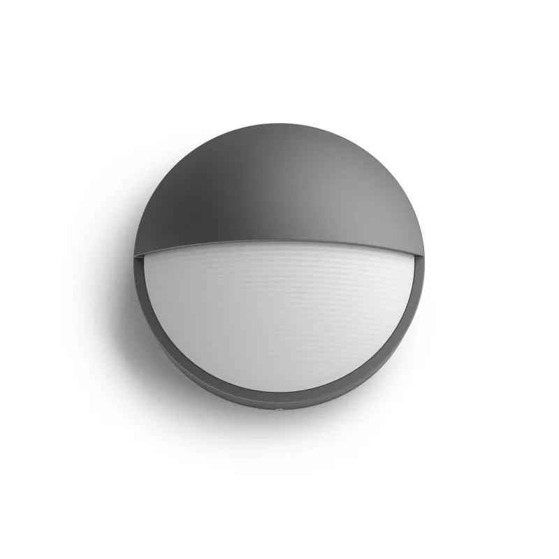 Lauko sieninis šviestuvas Philips myGarden Capricorn 5,5 W LED antracito, aliuminio korpusas, stacionari lemputė, 214×78×214 mm