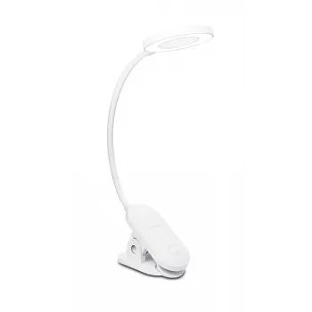 Philips Functional Forys Clip Desk Light, Balta, Plastikas, Bedroom, Living room, Office, Contemporary, IP20, III